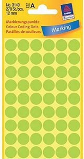 Picture of Avery Zweckform ETYK.ZF 3149 12 MM KÓKA ZIEL.ODBLASKOWE ETYKIETA - 3149 N