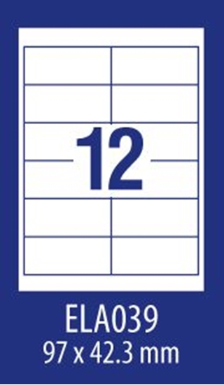 Picture of Avery Zweckform ETYK.ZF ECONOMY 97X42,3MM 039 100ARK ETYKIETA E100 ELA039 - ELA039