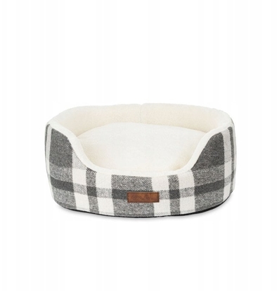 Attēls no Barry King Legowisko dla psa, wzór w szare krat, 50*43*18cm