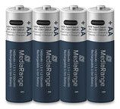 Picture of BATTERY RECH. LI-ION AA 1.5V/1400MAH 4P MRBAT161 MEDIARANGE