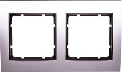 Picture of Berker B.3 Ramka aluminium/antracyt podwójna (10123004)