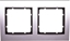 Picture of Berker B.3 Ramka aluminium/antracyt podwójna (10123004)