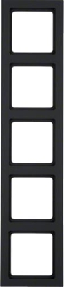 Picture of Berker Ramka piciokrotna Q.3 antracyt aksamit (10156096)