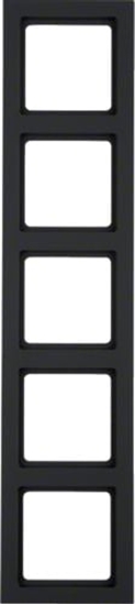 Picture of Berker Ramka piciokrotna Q.3 antracyt aksamit (10156096)