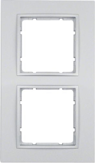 Picture of Berker Ramka podwójna B.7 aluminium mat (10126424)