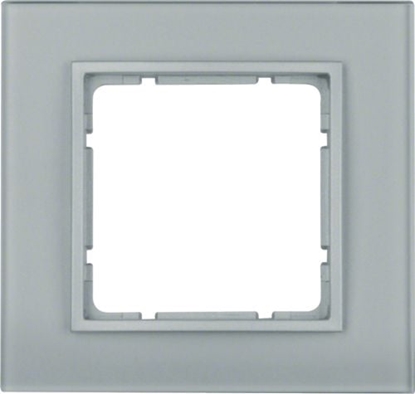 Attēls no Berker Ramka pojedyncza B.7 szklana aluminiowa (10116414)