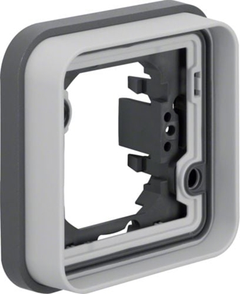 Picture of Berker Ramka pojedyncza W.1 do montau podtynkowego IP55 szary (13283505)