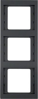 Picture of Berker Ramka potrójna K.1 pionowa antracyt mat lakierowana (13337006)
