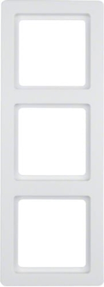 Picture of Berker Ramka potrójna Q.1 pozioma/pionowa nienobiaa aksamit (10136089)