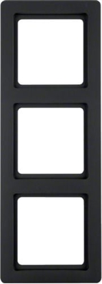 Picture of Berker Ramka Q.1 3-krotna antracyt aksamit (10136086)