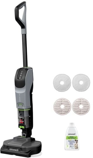 Picture of Bissell SpinWave + Vac Pet Pro Pionowy odkurzacz Bateria Suchy i Mokry Cykloniczny Worek na kurz 0,4 l Czarny, Szary