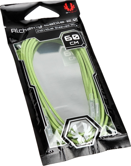 Изображение BitFenix Kable bez zcz, 0.6m, Jasnozielony (BFX-ALC-60CMLN-RP)