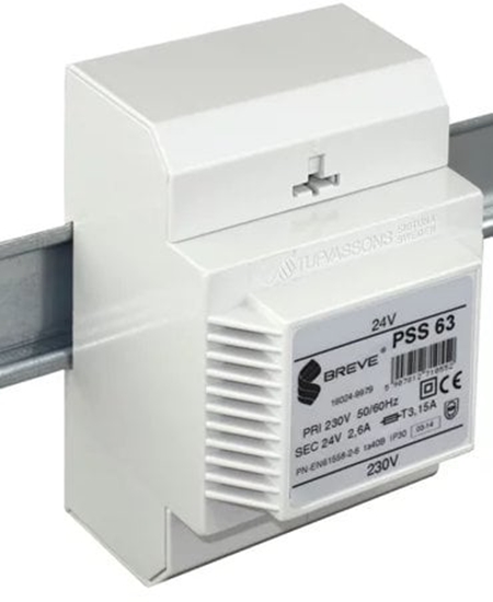 Изображение BREVE Transformator 1-fazowy moduowy PSS 63VA 230/230V 16052-9980