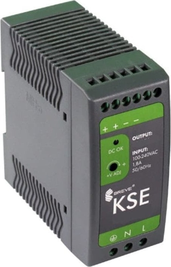 Изображение BREVE Zasilacz impulsowy KSE 06012 230/12VDC 60W 5A /na szyn/ 18912-9989