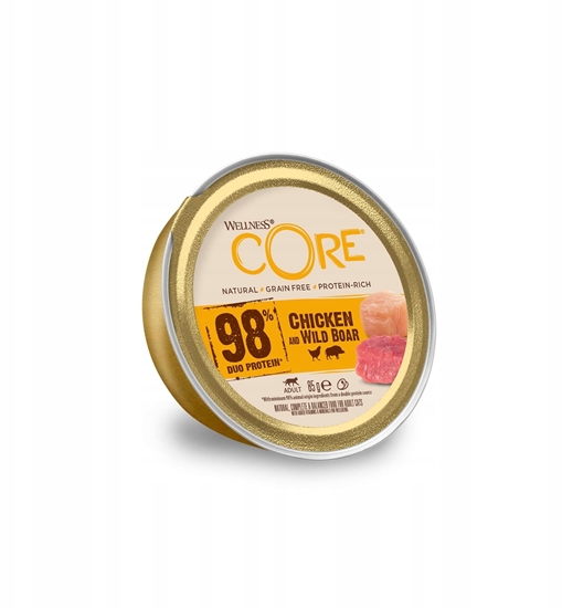 Picture of Brit Core 98% Duo Protein karma mokra, dla dorosych kotów, kurczak i dzik, 85g, szalka