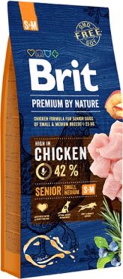 Picture of Brit Premium By Nature Senior S+M Small + Medium 3kg