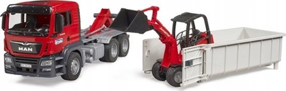 Изображение Bruder Pojazd MAN TGS z kontenerem rolkowym i minikopark