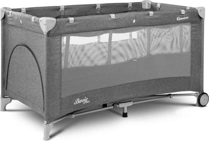 Attēls no Caretero óeczko turystyczne BASIC PLUS kojec + torba - grafitowe