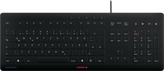 Picture of Cherry Stream tastatūra Universāls USB QWERTZ Vācu Melns