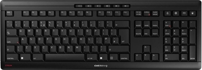 Picture of Cherry Contour Design Stream Wireless tastatūra Universāls RF bezvadu + USB QWERTY Britu angļu valoda Melns
