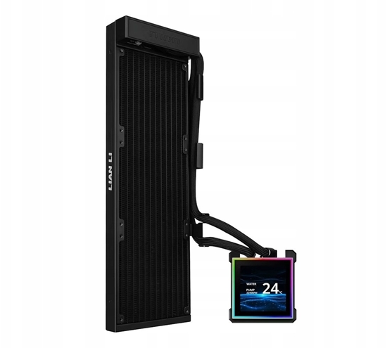 Picture of Chodzenie wodne Lian Li HydroShift II LCD-S 360N AiO-chodzenie wodne, RGB, wywietlacz LCD - bez wentylatora, 360mm, czarny