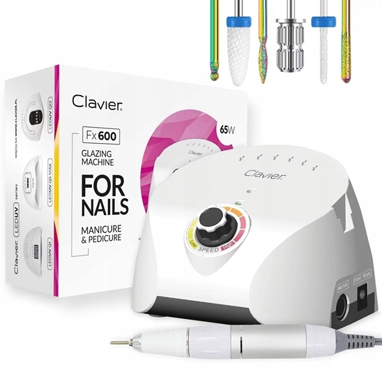 Picture of CLAVIER_Frezarka do paznokci 65W FX 600 White