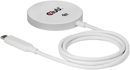 Picture of CLUB3D CAC-3026 adowarka do urzdze przenonych Telefon komórkowy, Smartfon, Smartwatch, Telefon Biay DC Bezprzewodowe adowanie Szybkie adowanie Wewntrzna