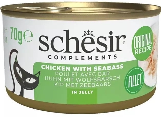 Picture of Complements, karma mokra, dla kotów, kurczak z okoniem morskim w galarecie, 70 g, puszka