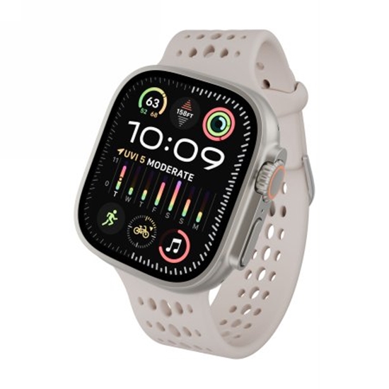 Изображение Decoded Silicone Ares O Band - silikonowy pasek do Apple Watch 44/46/49 mm (clay)