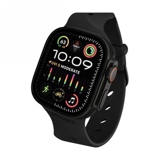 Picture of Decoded Silicone Ares Splice Band - silikonowy pasek do Apple Watch 44/46/49 mm (black)