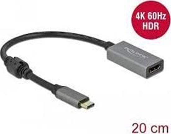 Изображение Delock Active USB Type-C™ to HDMI Adapter (DP Alt Mode) 4K 60 Hz (HDR)