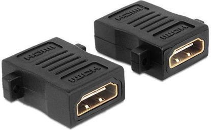 Picture of Delock Adapter HDMI-A female > HDMI-A female with screw hole