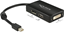 Picture of Delock Adapter mini DisplayPort 1.1 male > DisplayPort / HDMI / DVI female Passive black