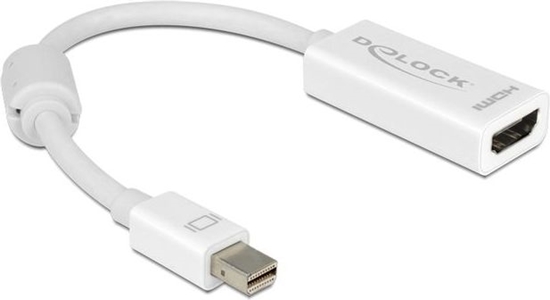 Изображение Delock Adapter mini DisplayPort 1.1 male > HDMI female Passive white