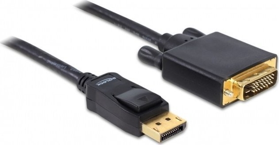Изображение Delock Cable DisplayPort 1.1 male > DVI 24+1 male passive 1 m black