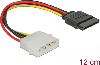 Picture of Delock Cable SATA 15 pin HDD to 4 pin male – straight