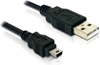 Изображение Delock Cable USB 2.0 Type-A male > USB 2.0 Mini-B male 1.5 m black