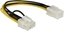 Изображение Delock Power Cable PCI Express 6 pin female > PCI Express 8 pin male 20 cm