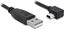Picture of Delock USB 2.0 Cable Type-A male to Type Mini-B male angled 1 m