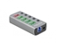 Picture of Delock USB 5 Gbps Hub with 4 Ports + 1 Fast Charging Port + 1 USB-C™ PD 3.0 Port with Switch and Illumination