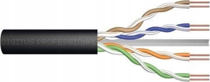 Изображение Digitus Kabel teleinformatyczny U/UTP kat.6 PE zewntrzny suchy czarny Fca DK-1611-V-05-OD /50m/