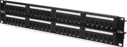 Attēls no Digitus Patch panel 19" 2U 48x RJ45 LSA kat.5e (DN-91548U)