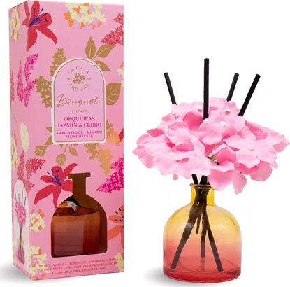 Attēls no Dyfuzor zapachowy LA CASA DE LOS AROMAS_Flower Bouquet patyczki zapachowe Jamin & Cedr 170ml