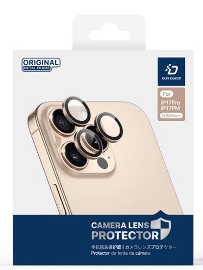 Изображение Dux Ducis Apple iPhone 17 Pro Max / 17 Pro Camera Lens Protector Deep Blue