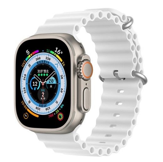 Изображение Dux Ducis Apple Silicone Strap for Apple Watch 42/44/45/46/49MM White