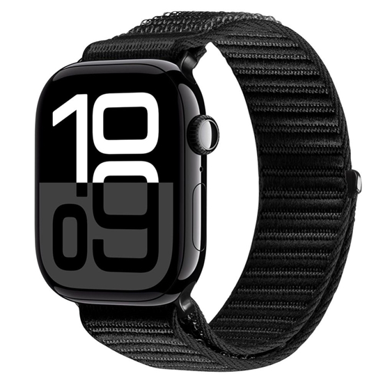 Picture of Dux Ducis Apple Watch 42/44/45/46/49MM YE Nylon Braided Loop Wrist Strap Black