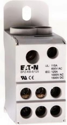 Изображение Eaton Blok listew rozdzielczych 1-biegunowy 125A BPZ-KB-6/125 (102714)