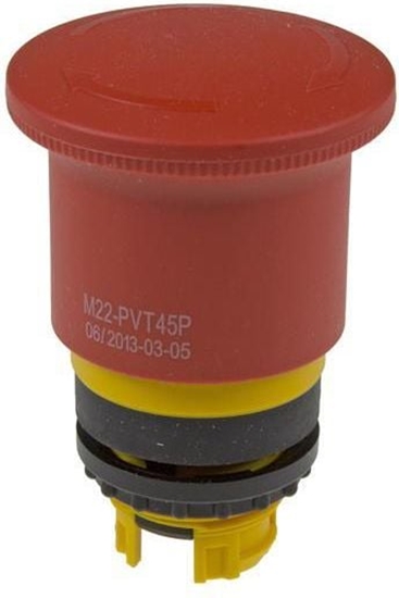 Picture of Eaton Napd przycisku grzybkowego czerwony przez obrót M22-PVT45P (121462)