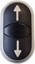 Attēls no Eaton Napd przycisku podwójnego czarny z podwietleniem z samopowrotem M22S-DDL-S (216711)