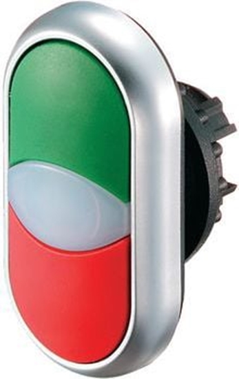 Picture of Eaton Napd przycisku podwójny zielony/czerwony z podwietleniem z samopowrotem M22-DDL-GR (216698)